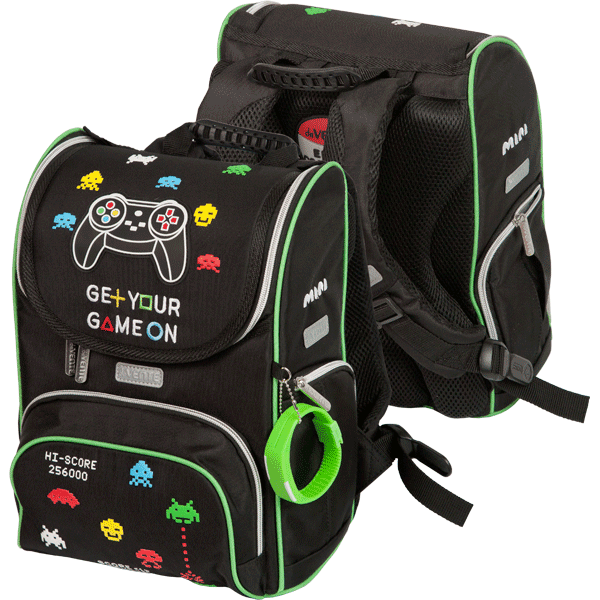 Рюкзак школьный deVENTE Mini Game ON каркасный ортопедическая спинка, арт. 7030221