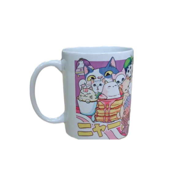 Кружка 330 мл Девочка Нэко и котики в подарочной коробке, арт. КР-313