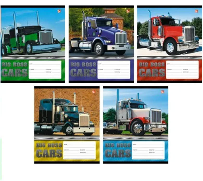 Тетрадь А5 12листов линия UNNIKA Мощные грузовики, арт. ТЛ125059