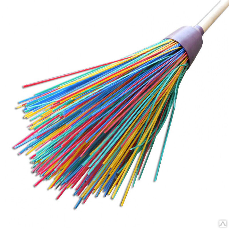 Метла круглая усиленная с черенком, арт. 