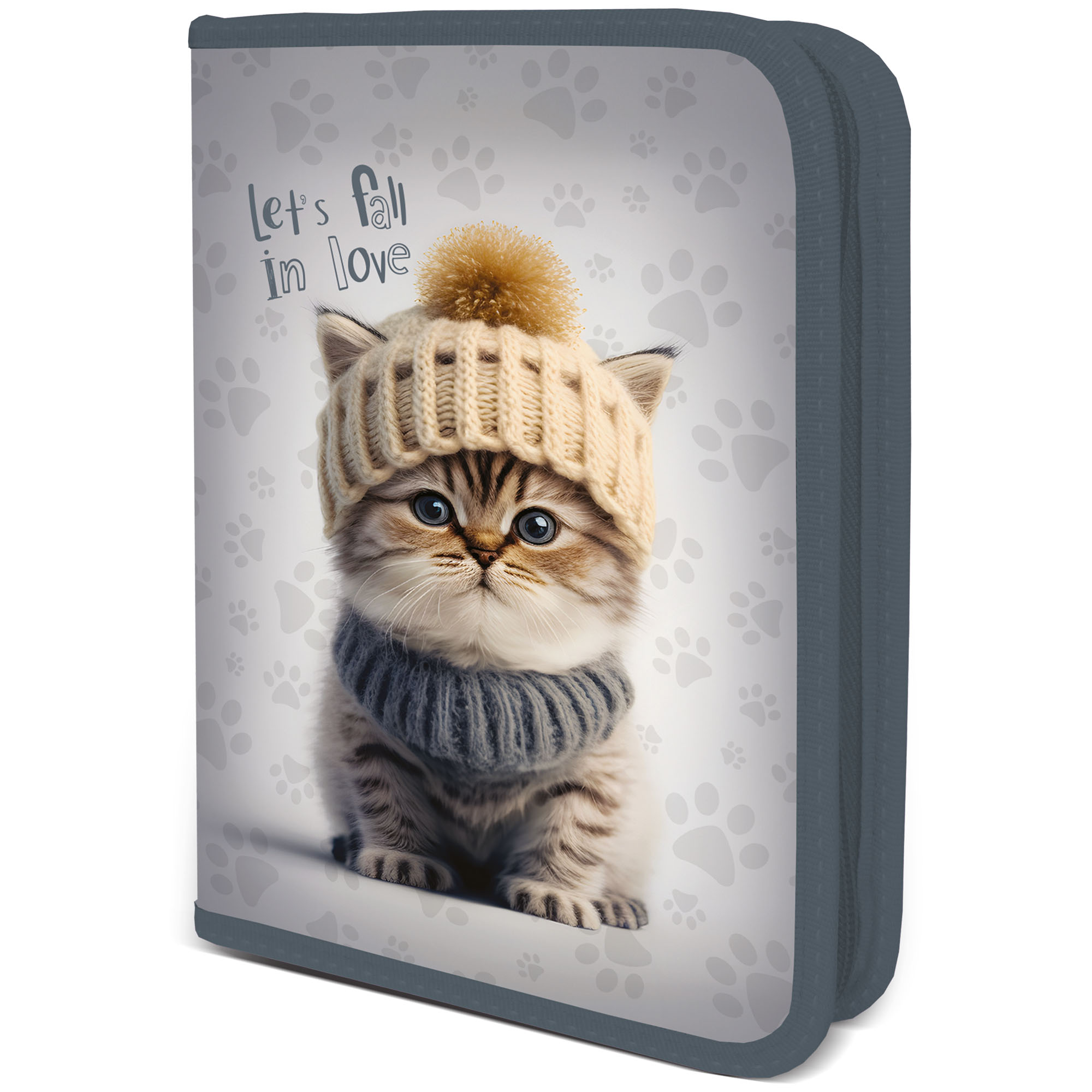 Пенал 1 отделение SEVENTEEN Коты , арт. SKLB-UTB-031