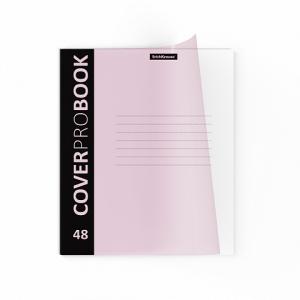 Тетрадь А5 48л клетка ERICH KRAUSE CoverProBook Pastel пластиковая обложка розовая, арт. 55228