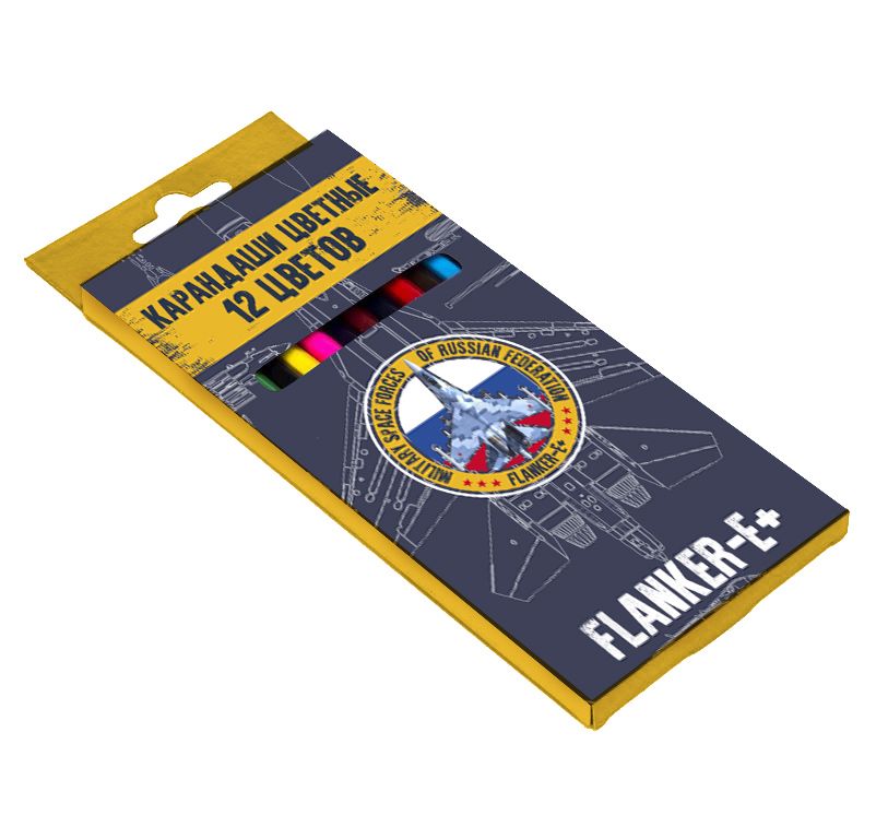 Карандаши цветные 12цветов CLIP STUDIO Фланкер, арт. 228-159