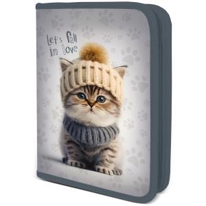 Пенал 1 отделение SEVENTEEN Коты , арт. SKLB-UTB-031