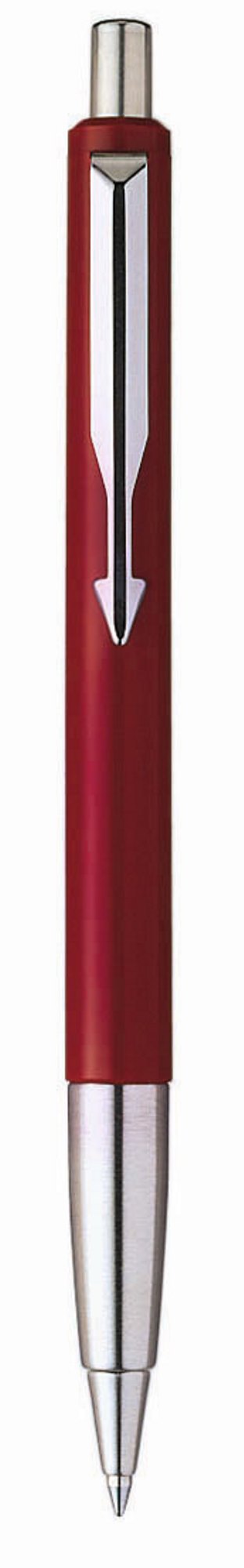 Ручка подарочная шариковая синяя PARKER Vector Standard корпус красный/хром, арт. S0275160