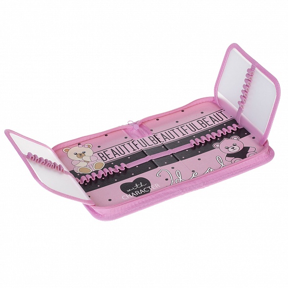 Пенал 1 отделение ХАТБЕР Модный сезон с двумя откидными планками, арт. NPk_57242