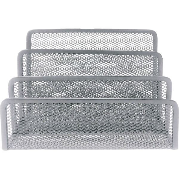 Подставка для бумаг 3 отделения 17*8*13,5см deVENTE металлическая серая, арт. 3041011