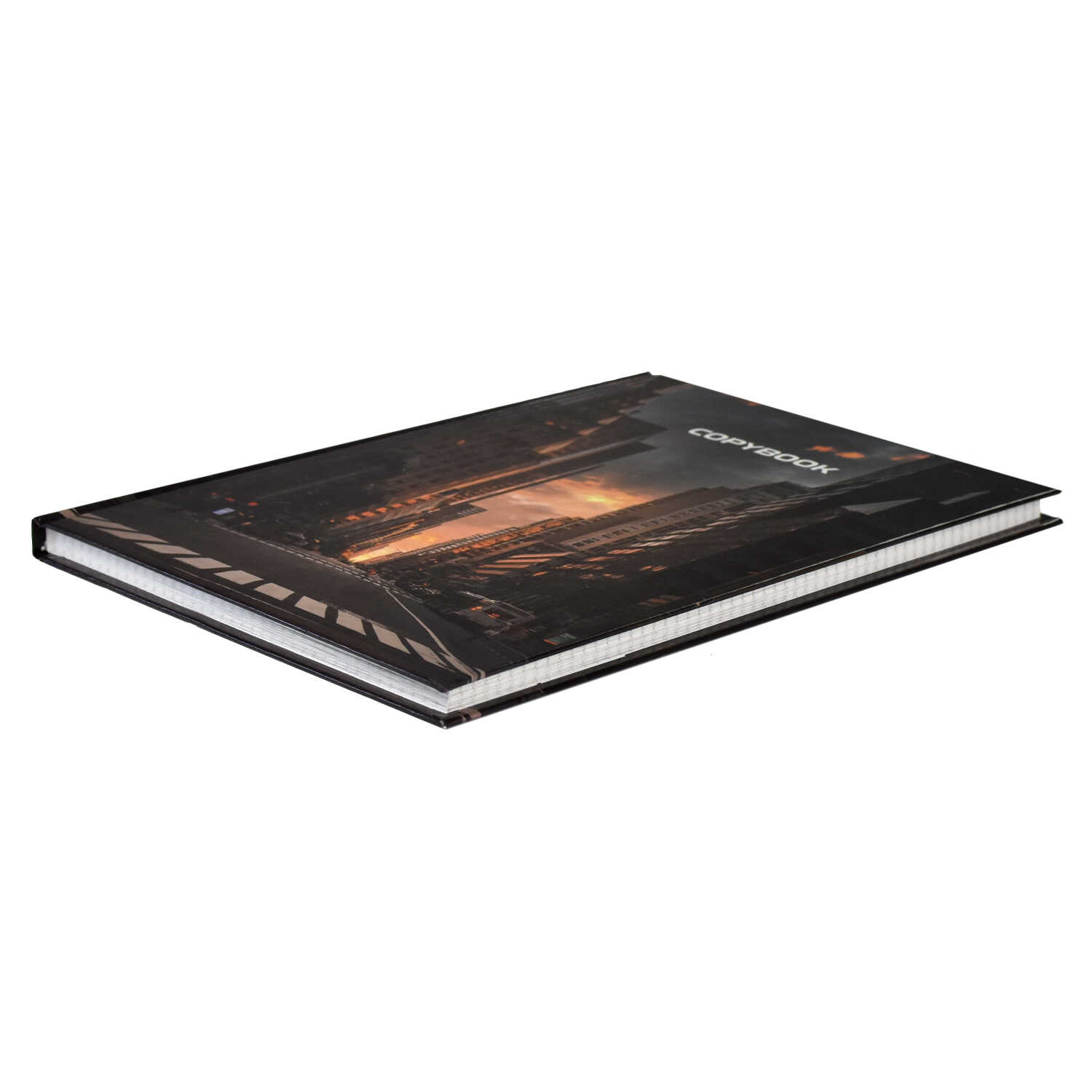 Тетрадь А4 96листов клетка ФЕНИКС Мегаполис твердая обложка, арт. 61691