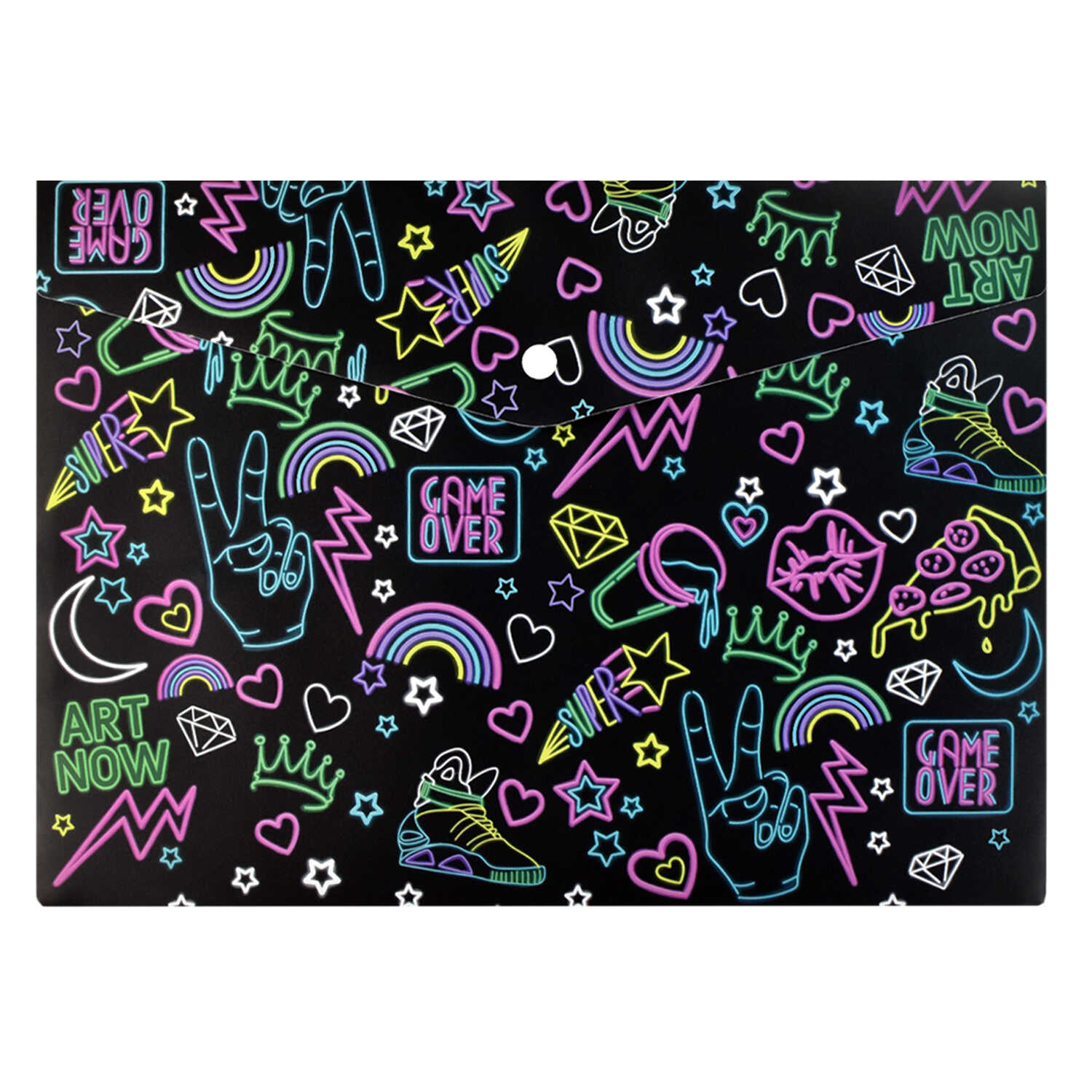 Папка на кнопке А4 ФЕНИКС Стрит арт, арт. 59609