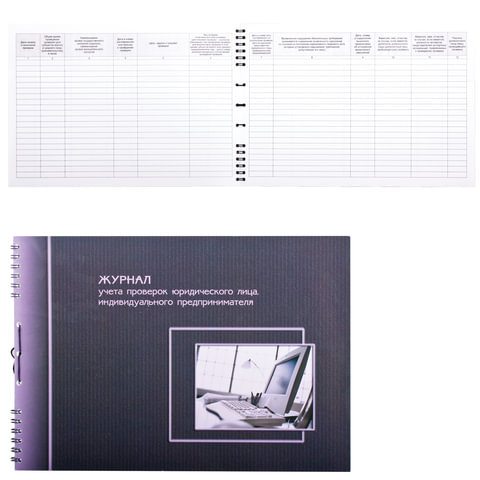 Журнал учета проверок юр лиц и индивидуальных предпринимателей МО 50л офсет , арт. 19с12
