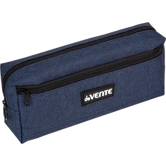 Пенал-косметичка 1 отделение deVENTE с карманом синий, арт. 7020672