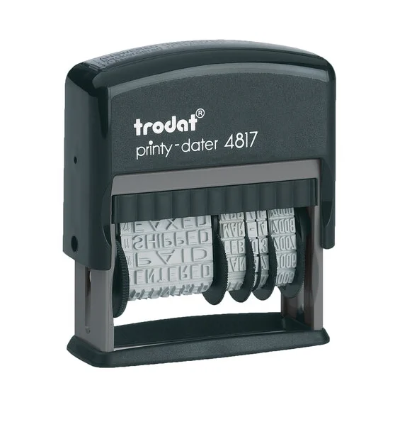 Датер с 12 бухгалтерскими терминами TRODAT 3,8мм  , арт. 4817/80701