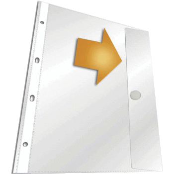 Папка конверт на кнопке А4 140мкм deVENTE прозрачная с перфорацией, арт. 3050902