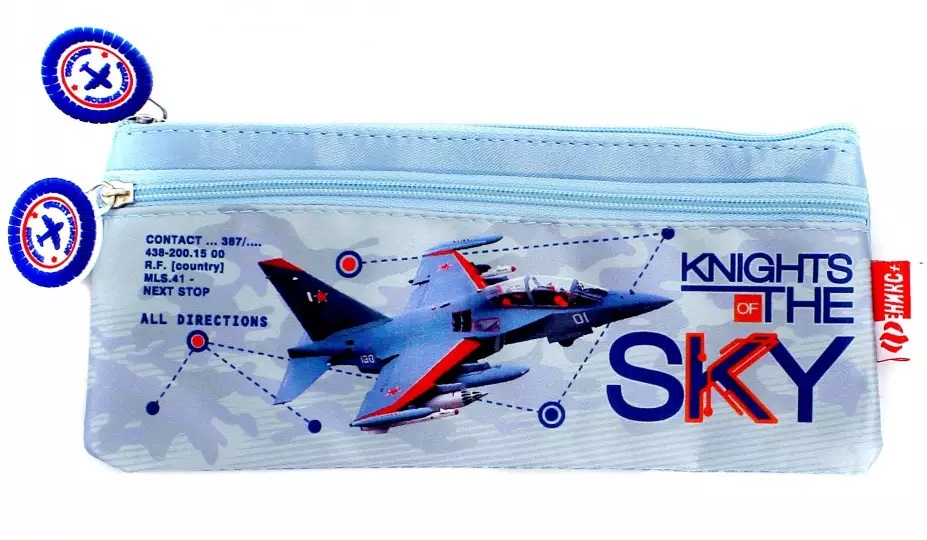 Пенал-косметичка 1 отделение ФЕНИКС Самолет с карманом, арт. 39360