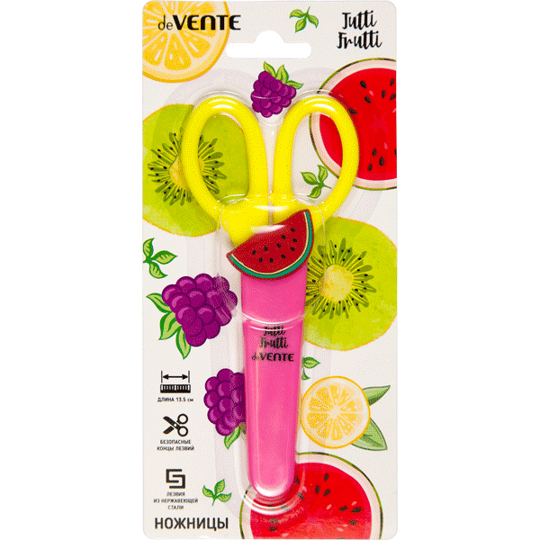 Ножницы 135мм deVENTE Tutti-Frutti Watermelon в футляре, арт. 8010019