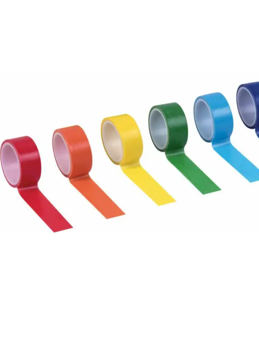 Скотч декоративный 15мм*3м ОСТРОВ СОКРОВИЩ радужные оттенки ассорти, арт. 661702