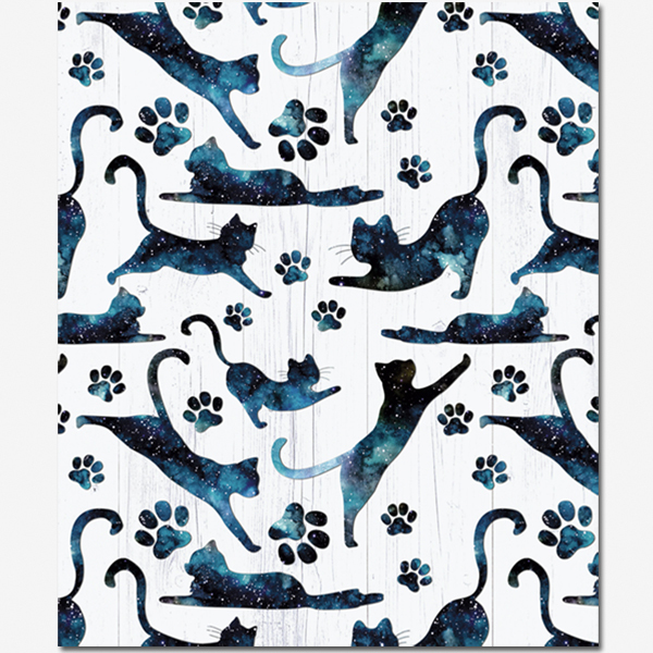 Тетрадь А5 48л клетка ПОЛИНОМ Космические коты ассорти, арт. 3015