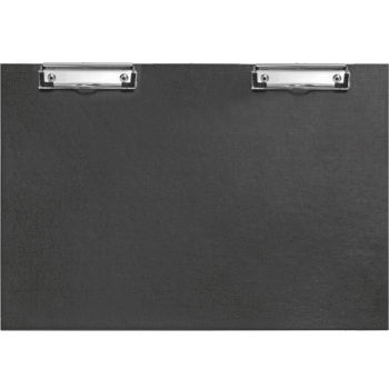 Папка планшет А3 ПВХ deVENTE горизонтальная с двумя прижимами черная, арт. 3034805