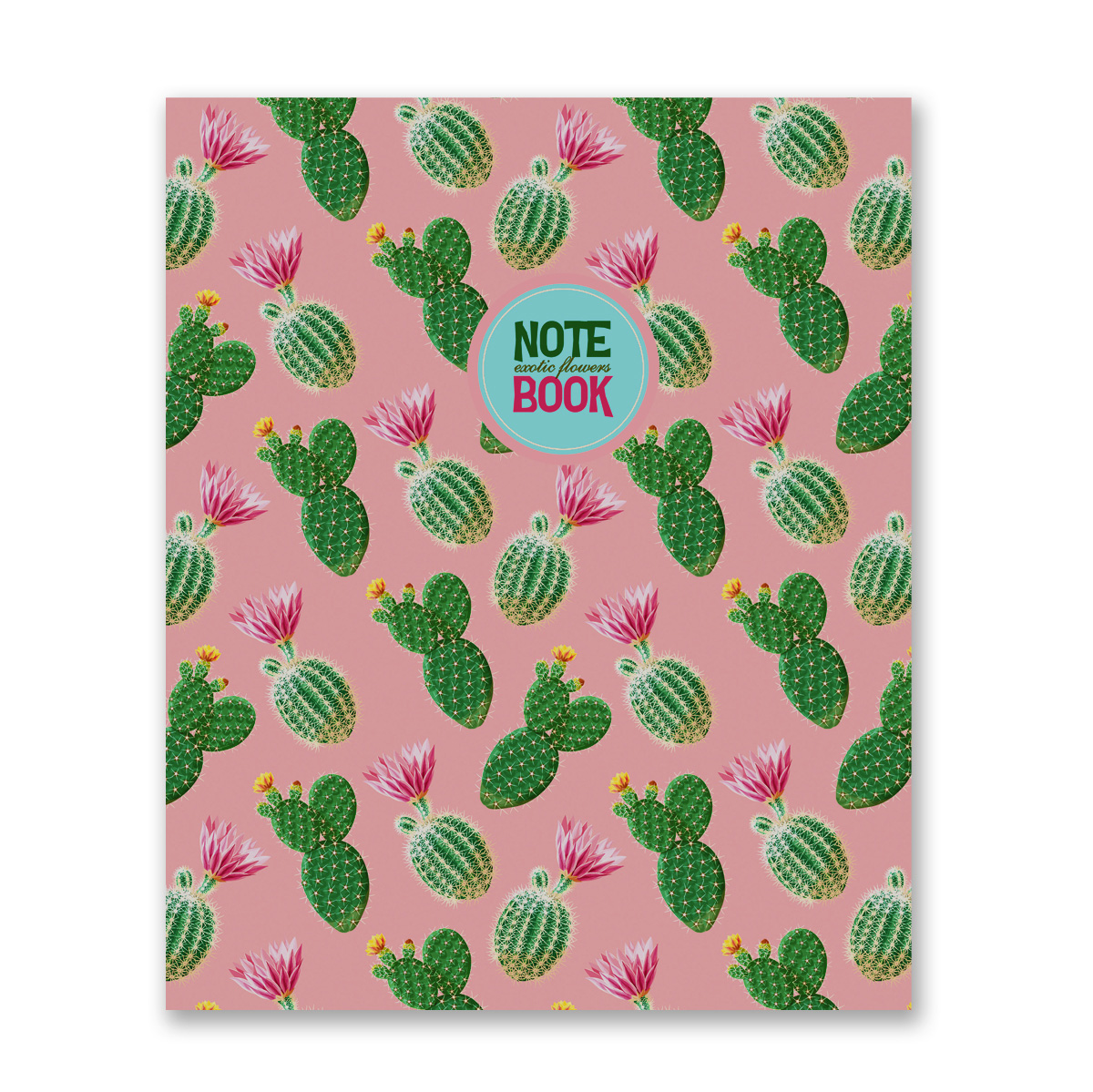 Блокнот Бизнес А5 64л клетка СВЕТОЧ Мир кактусов твердая обложка, арт. 64ББТ5_3_5_1 000394