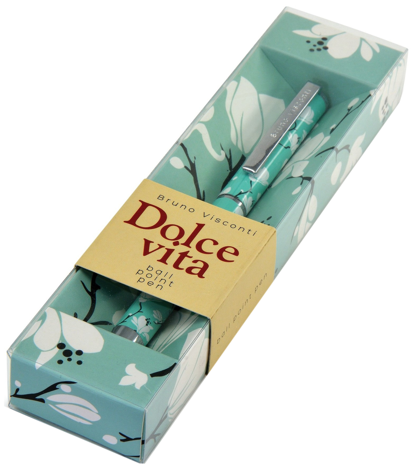 Ручка подарочная шариковая автоматическая синяя BRUNO VISCONTI Dolce Vita Камелия , арт. 20-0252/08