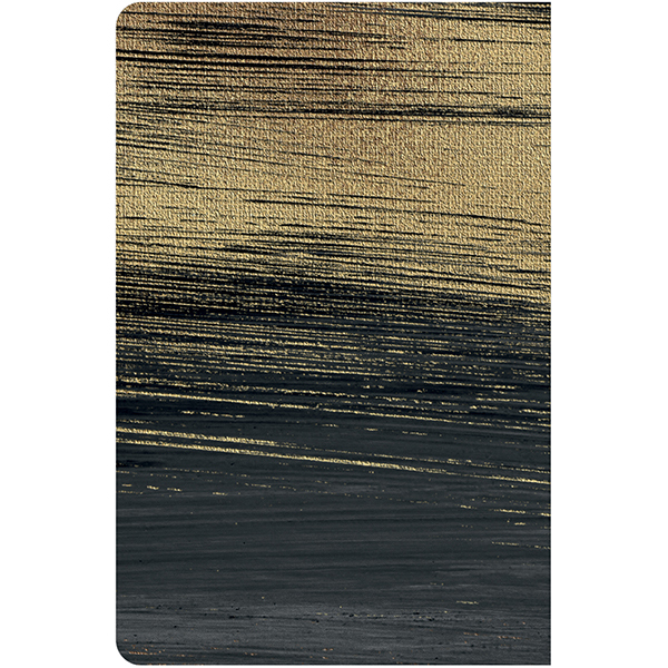 Зап книжка А6 96л кл ПОЛИНОМ Gold Collection black твердая обложка, арт. 3273