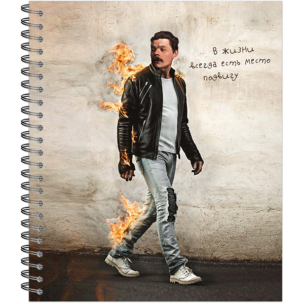 Тетрадь А5 96листов клетка спираль ПОЛИНОМ Модные классики ассорти, арт. 3300-96