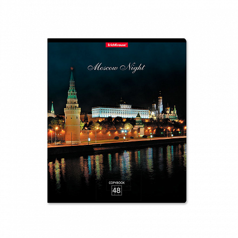 Тетрадь А5 48л клетка ERICH KRAUSE Moscow Night ассорти, арт. 46663