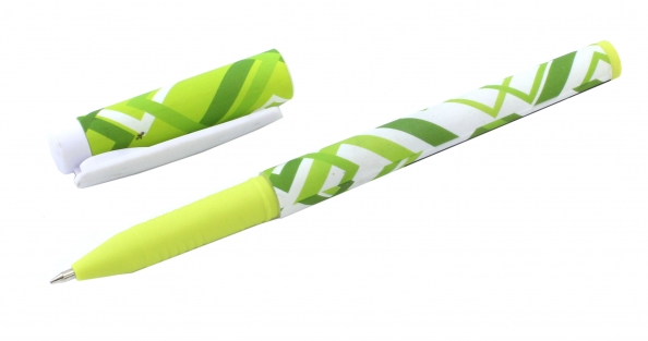 Ручка шариковая синяя 0,7/0,5 BRUNO VISCONTI FreshWrite Ромбы корпус с рисунком стержень 135мм, арт. 20-0214/20