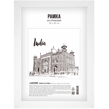 Фоторамка 30*40 МДФ deVENTE белая акриловое стекло, арт. 9027178