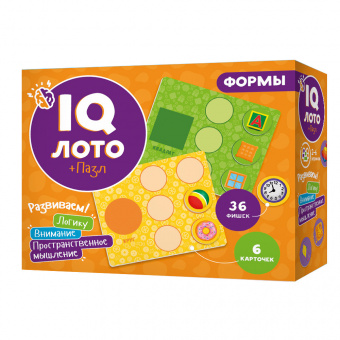 Игра настольная Лото IQ Формы ГЕОДОМ, арт. 8670