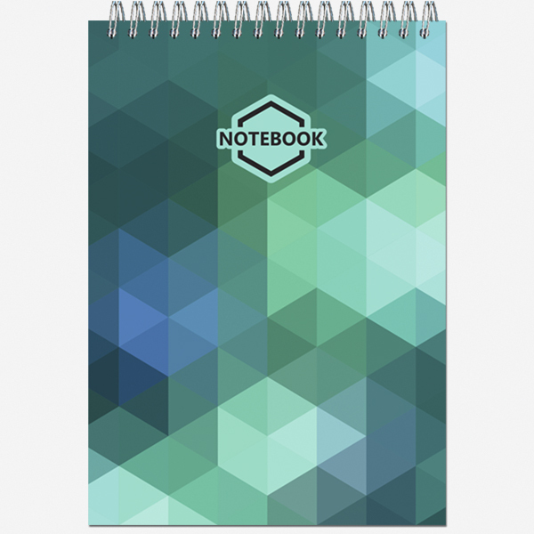 Блокнот А5 60л клетка спираль ПОЛИНОМ Яркий Офис ассорти, арт. 2739