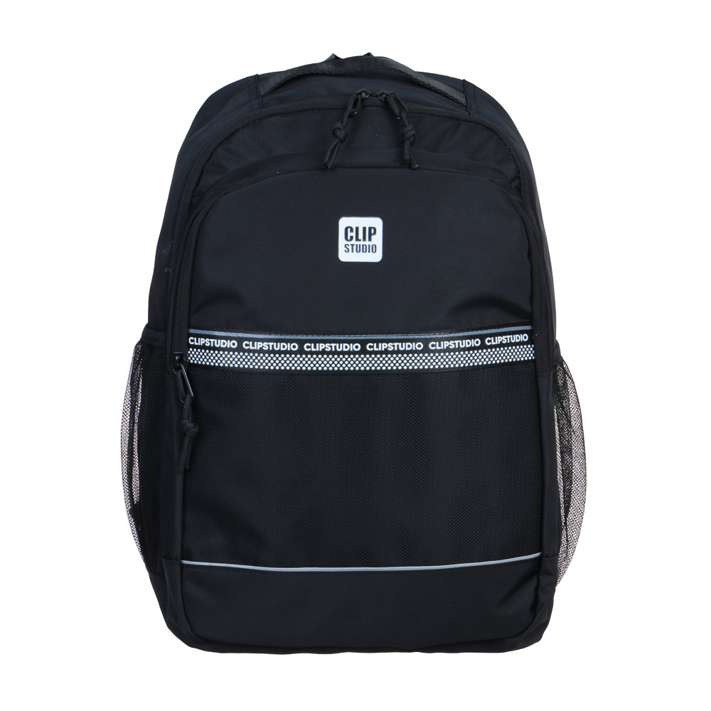 Рюкзак CLIP STUDIO черный уплотненная спинка с вентилируемыми вставками, арт. 254-770