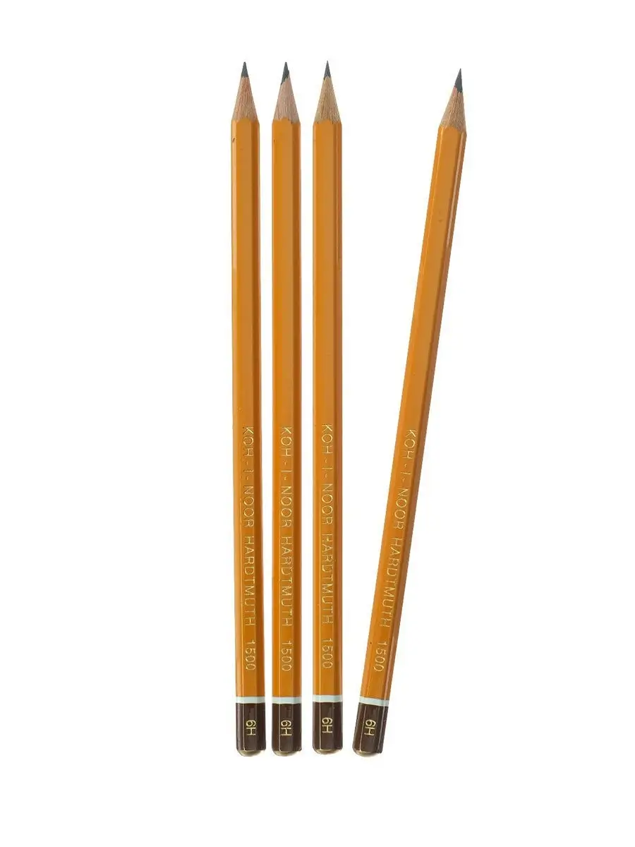 Карандаш чернографитный 6H KOH-I-NOOR , арт. 1500-6H