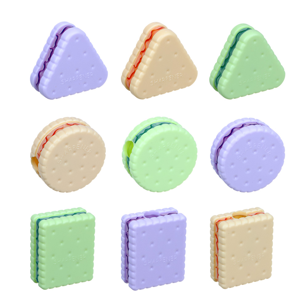 Точилка фигурная с контейнером CLIP STUDIO Печенье ассорти, арт. 576-047