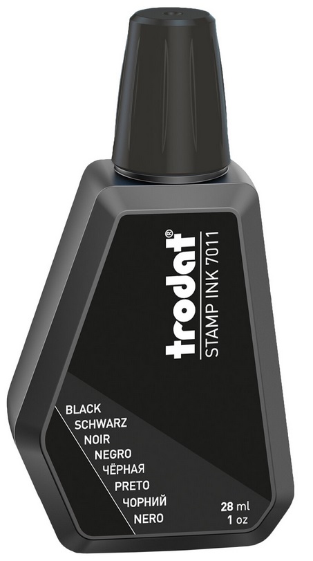 Краска штемпельная 28мл TRODAT черная, арт. 7011/52970