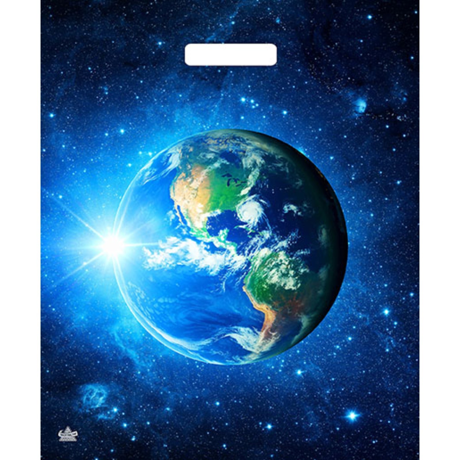 Пакет полиэтиленовый пробивные ручки 38*45 ТИКОПЛАСТИК Земля , арт. 7669441