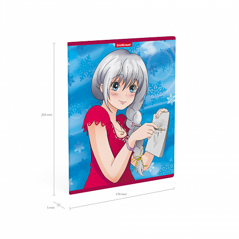 Тетрадь А5 48л клетка ERICH KRAUSE Manga Girls ассорти, арт. 52958