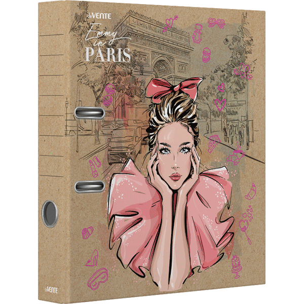 Папка с арочным механизмом А4 7,5см deVENTE Emmy in Paris с металлическим уголком, арт. 3090203