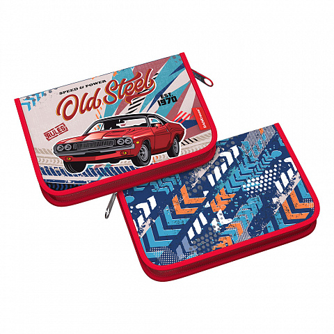 Пенал 1 отделение ERICH KRAUSE Vintage Car, арт. 57553