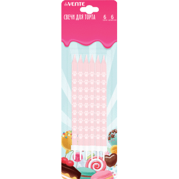 Свечи для торта 6шт deVENTE Котик, арт. 9060110