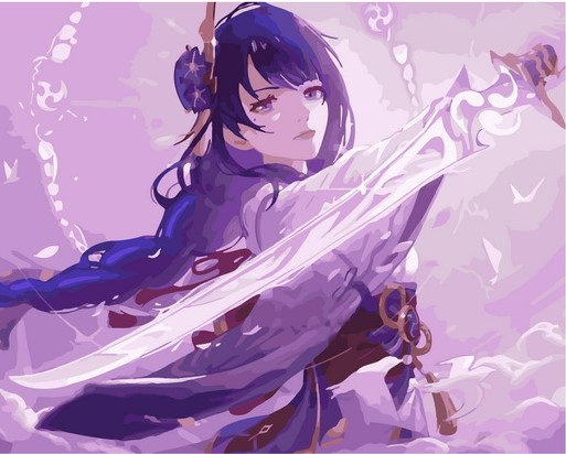 Картина по номерам с акриловыми красками 40*50 на подрамнике Аниме NN, арт. GX45308