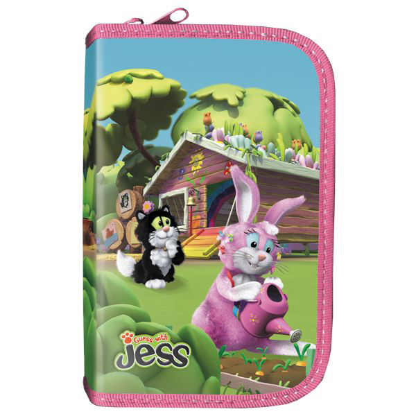 Пенал 1 отделения ACTION Guess with Jess, арт. GJ-APC4201/1