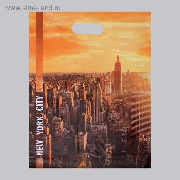 Пакет полиэтиленовый пробивные ручки 40*50 Башни, арт. 4962419