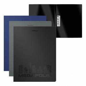 Папка с зажимом+карман ERICH KRAUSE Megapolis ассорти, арт. 50139