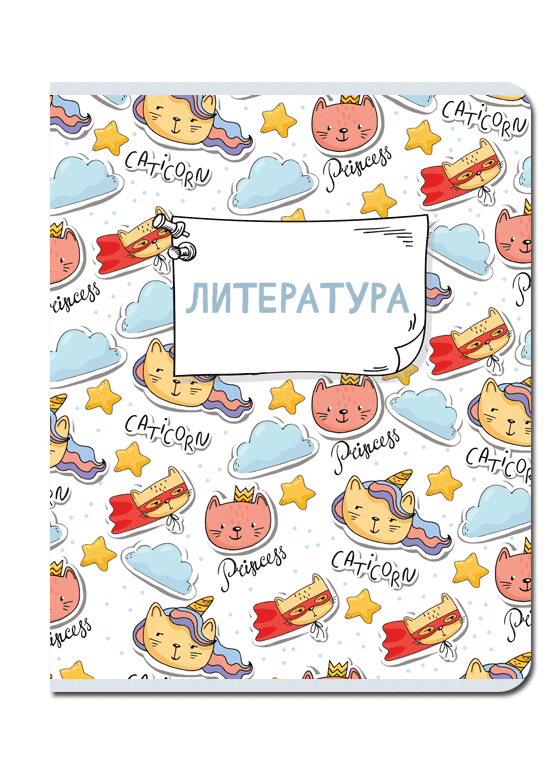 Тетрадь предметная Литература 48л линия FINE BOOKS Каваи, арт. FB297