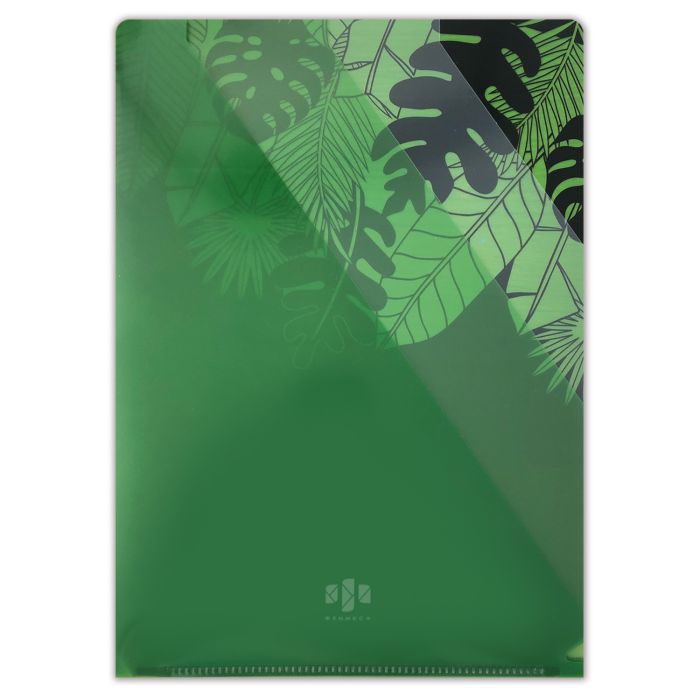 Папка уголок жесткий А4 3отделения 180мкр ФЕНИКС Листья , арт. 49658