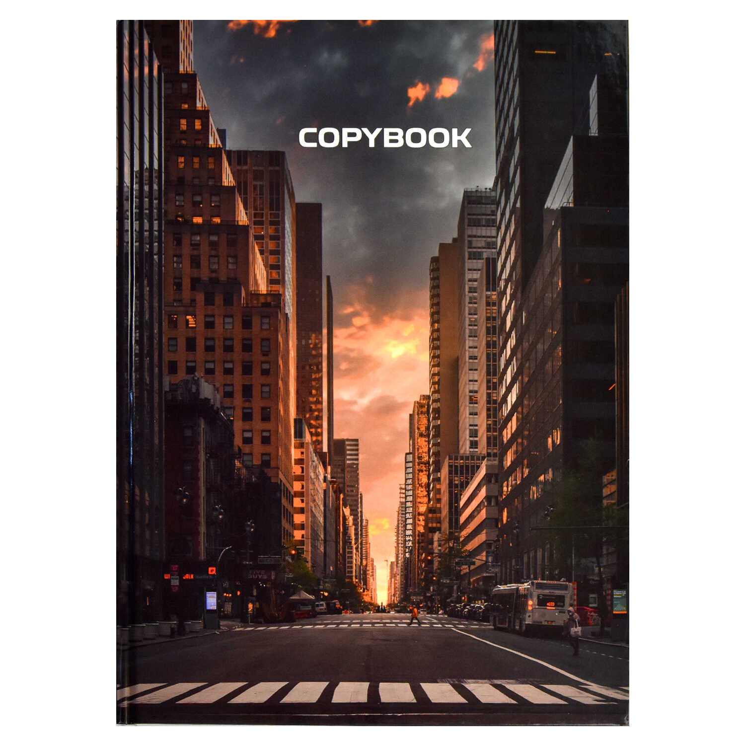 Тетрадь А4 96листов клетка ФЕНИКС Мегаполис твердая обложка, арт. 61691