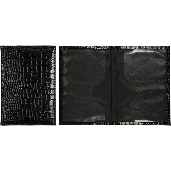 Обложка на паспорт deVENTE Wild искусственная кожа 1 отделение для визитки черная, арт. 1030808