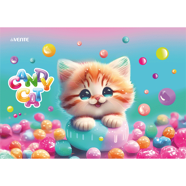 Коврик для лепки А4+ пластиковый deVENTE Candy Cat, арт. 8061409