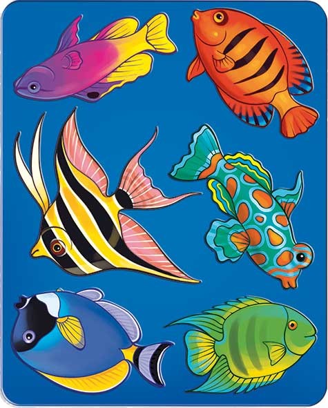 Трафарет ЛУЧ Аквариумные рыбки , арт. 10С 531-08